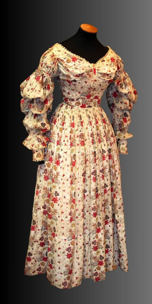 Hand-sewn 1830s-840s walking dress