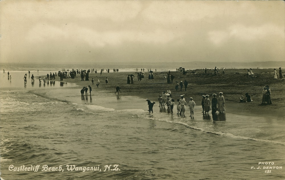 Castlecliff River Mouth postcard